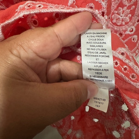 Cupio Coral with Islet Design Blouse! Size‎ M - Picture 4 of 5